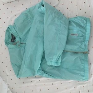 Turquoise Members Only windbreaker
